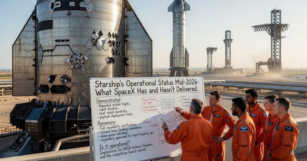 Starship's Operational Status Mid-2026: What SpaceX Has and Hasn't Delivered